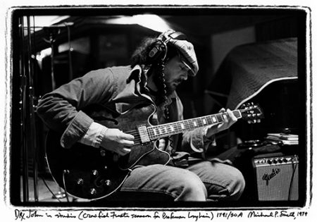  ©The Historic New Orleans Collection, 2007.0103.4.845. Photograph by Michael P. Smith.From 1979: Dr. John recording Professor Longhair's album Crawfish Fiesta in Sea-Saint Studio.