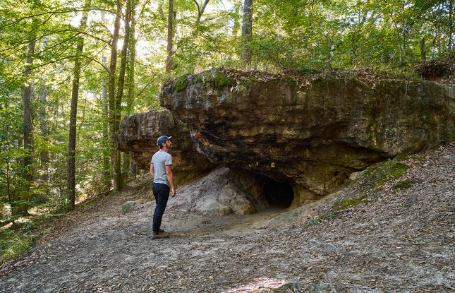 Wolf Rock Cave in Leesville
