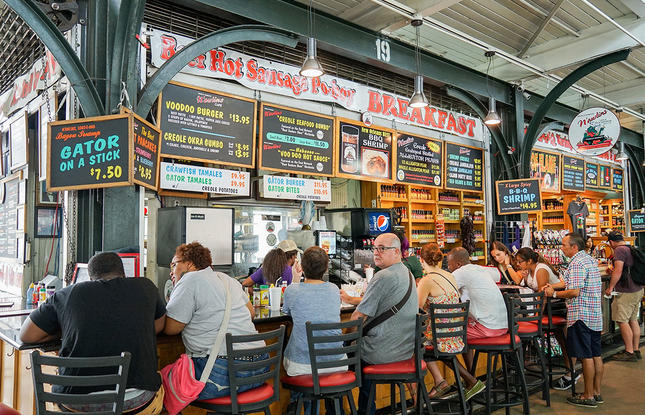 French Market in New Orleans Food Options