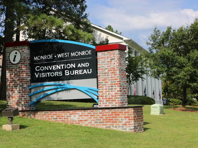 The Monroe-West Monroe Convention & Visitors Bureau, located off of I-20 in West Monroe