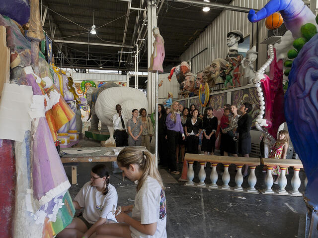 Watch as our artists create the magical floats