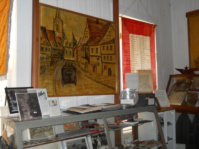 German POW Painting on display in the Section House