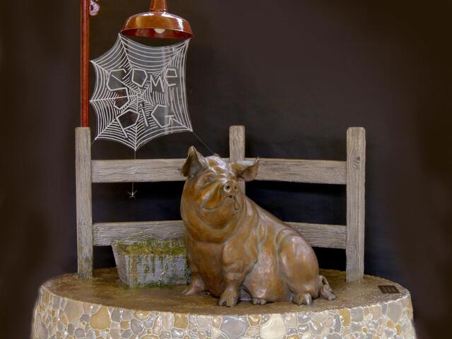 The Children's Fairy Tale Gallery - Wilbur & Charlotte (From "Eat More Beef" by Sandy Scott)