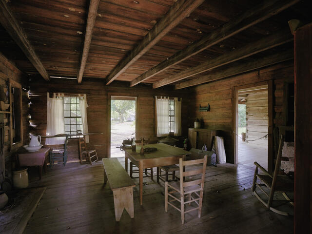 Inside the Dogtrot House at LSU Rural Life Museum