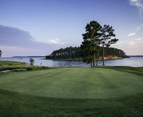 Putting green at Cypress Bend Golf Course.