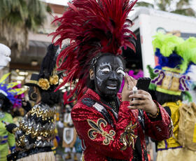Zulu Mardi Gras Parade in New Orleans