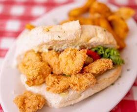 An alligator po'boy.