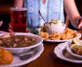 Gumbo at the Chimes Restaurant in Baton Rouge