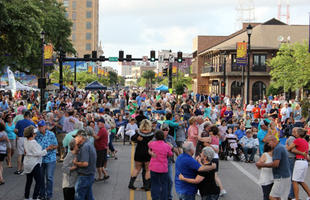 Dancing in the streets in Lake Charles