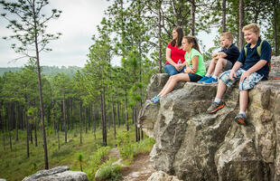 Hiking with the family in Kisatchie National Forest